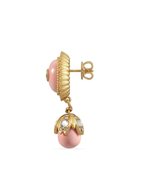 gucci earrings with pearls